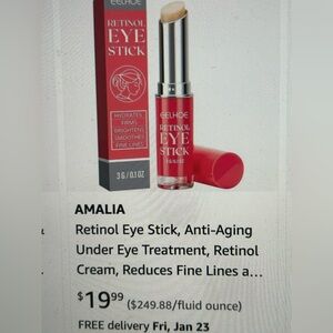 Eel how Retinol Eye Stick -Anti-Aging Under Eye Treatment - NWT
